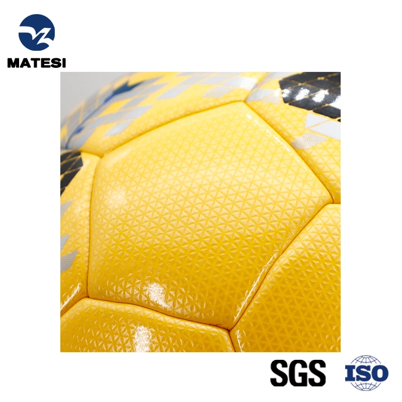 Synthetic Leather Official Manufacturer Training Use Customized Pebble Surface Rubber Soccer Ball Football