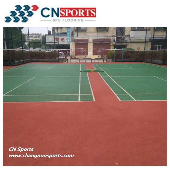 High Performance Bright Color Self Leveling Liquid Acrylic Coating Tennis Court Flooring with Itf