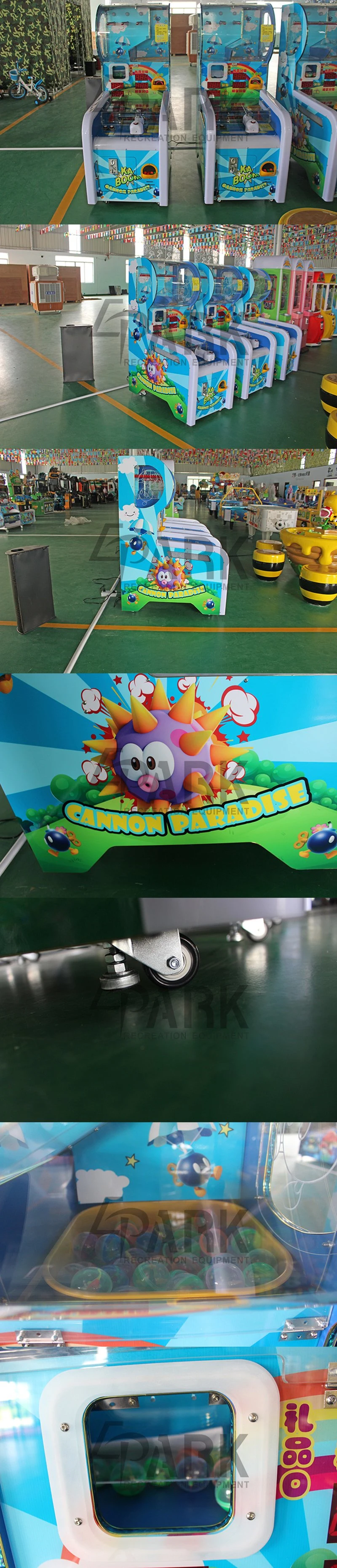 Coin Pusher Kaboom Shooting Arcade Game Machine Shooting Ball Machine for Children