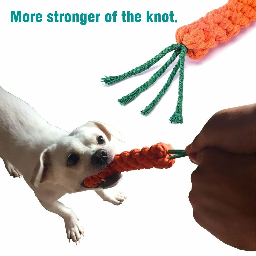 Chewing Tugging Tossing Funny Durable Cotton Rope Chew Pet Toy