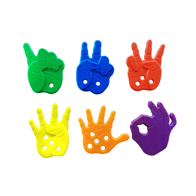 6 Colors Plastic Play Hands; Learning Toy/Preschool Educational Toys/Kids Learning Toy