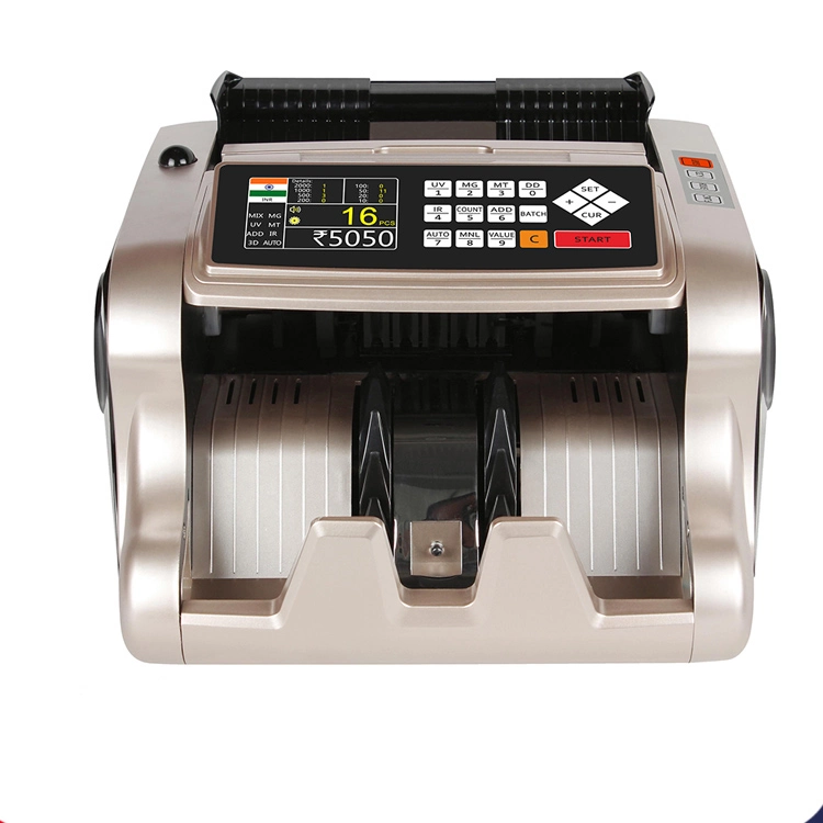 6600t Mixed Denomination Value Money Counter Banknote Counter Machine Bill Value Counter for Many Currencies