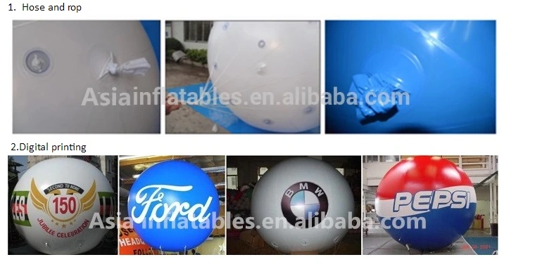 UV Protected Printed Advertising Throwing Balloon for Entertainment Events