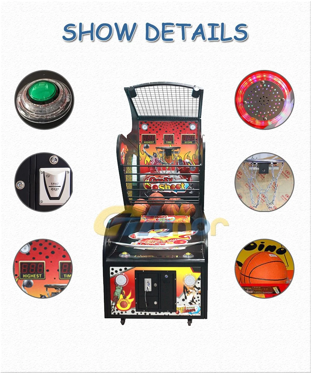 Luxury Design Coin Operated Basketball Shooting Game Console Arcade Basketball Hoop Game Machine Arcade Basketball Hoop Game Machine Arcade Machine