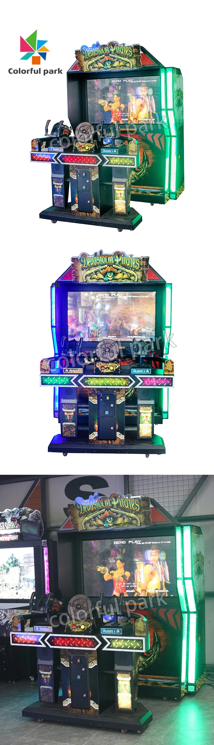 Colorful Park Arcade Shooting Game Simulator Indoor Shoot Arcade Machine Shooting Game Machine
