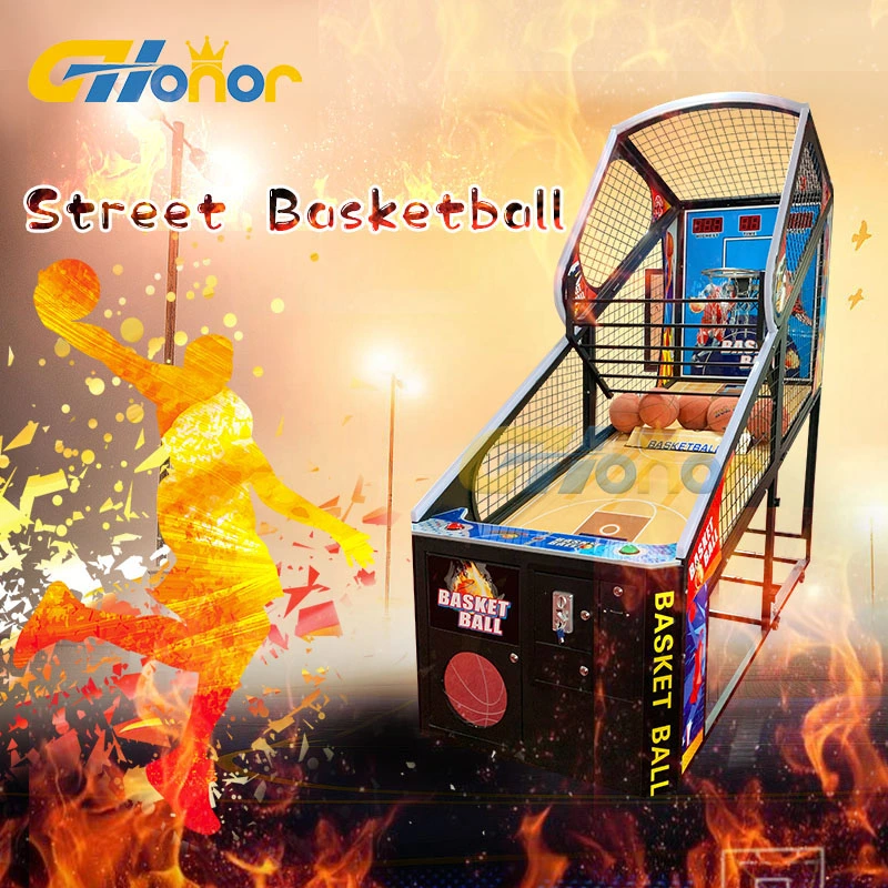 Luxury Coin Operated Basketball Hoop Arcade Street Basketball Shooting Game Arcade Hoop Game Machine Sport Game Machine Arcade Basketball Game Machine for Adult