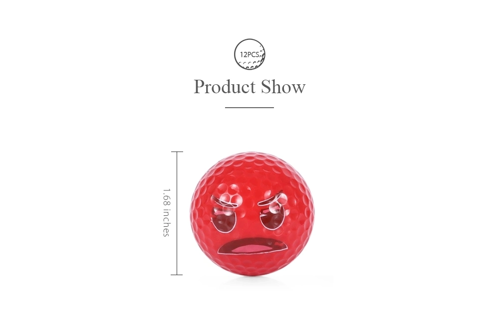 Promotional Emoji Funny Golf Ball Gift Ball for Golfing Game Training