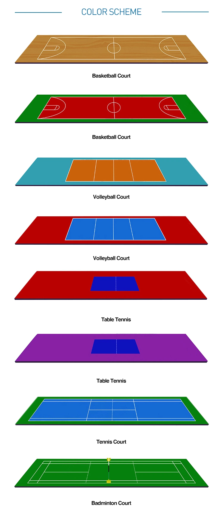 Basketball Court Flooring Cost with High Rebound Performance