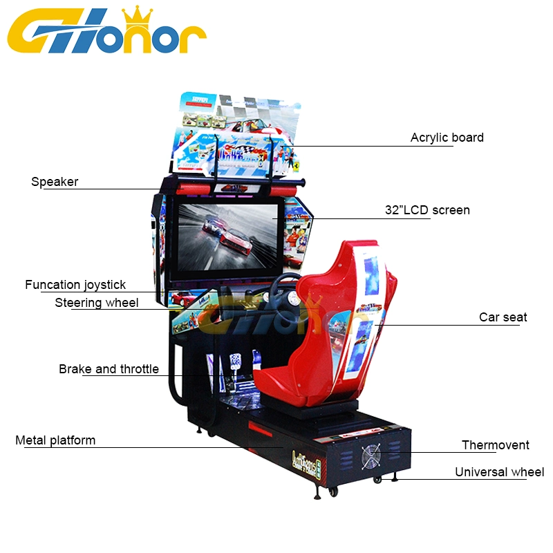 Hot Single Player HD Video Simulator Single Player Racing Game Arcade Coin-Operated Car Driving Game Machine Beyond Arcade Game Machine Racing Game Machine