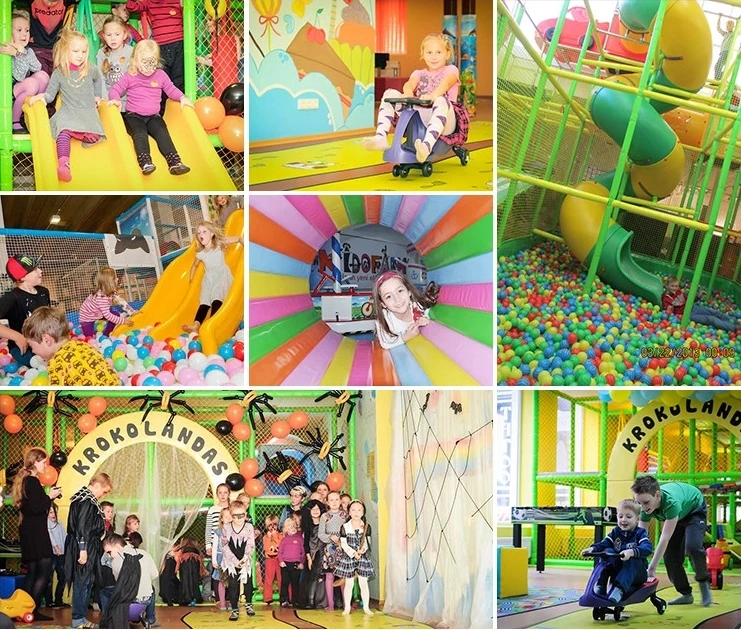 Children Naughty Play Fort Jungle Gym Basketball and Slides Kids Indoor Playground Equipment