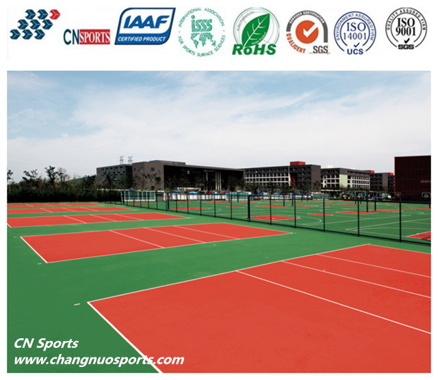 High Performance Self Leveling Coating Spu Tennis Sports Court Flooring with Itf