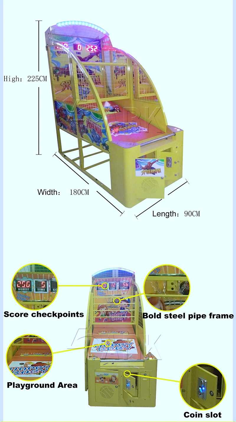 Kids Basketball Machine Coin-Operated Entertainment Sports Basketball Machine