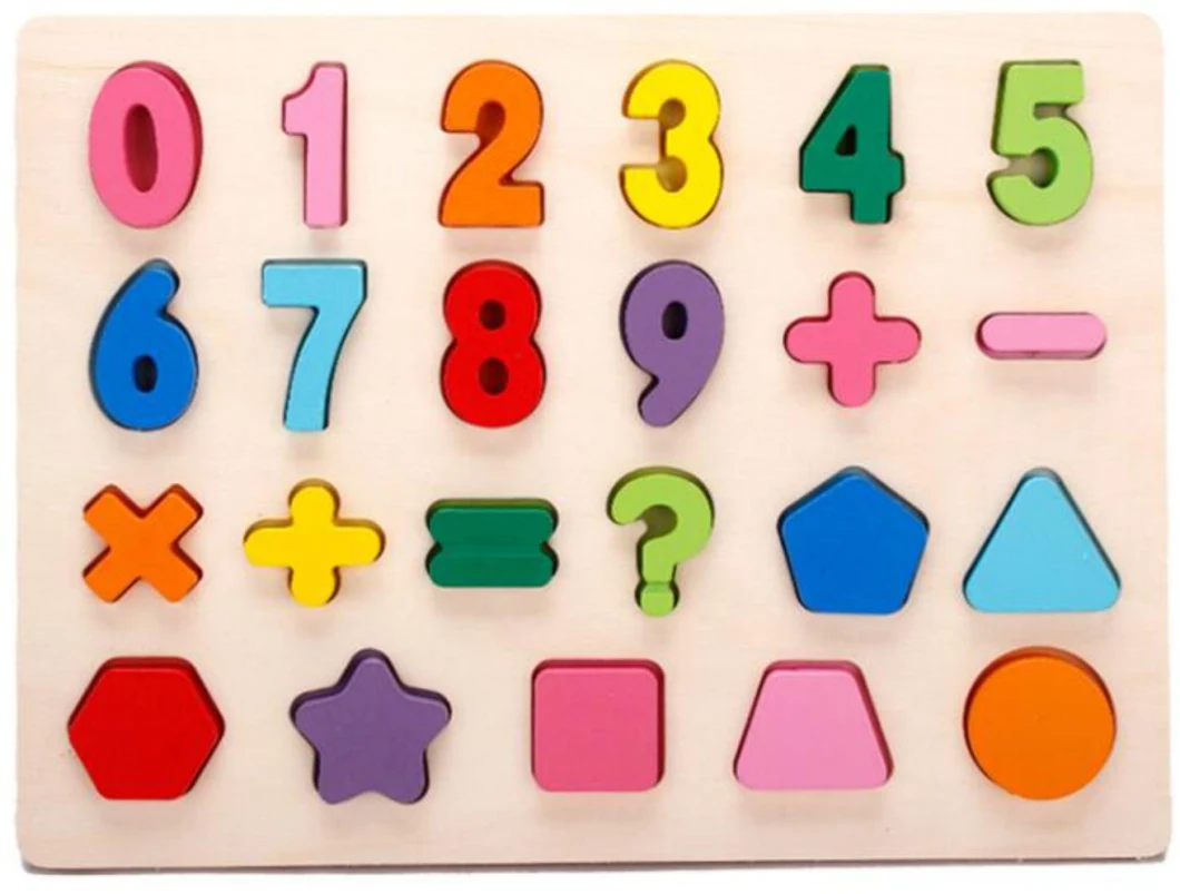 Wooden Upper Case Letter and Number Learning Board Toy - Ideal for Early Educational Learning