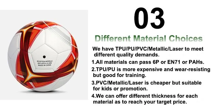 Colorful Synthetic Leather Official Manufacturer Training Use Customized Rubber Soccer Ball Football