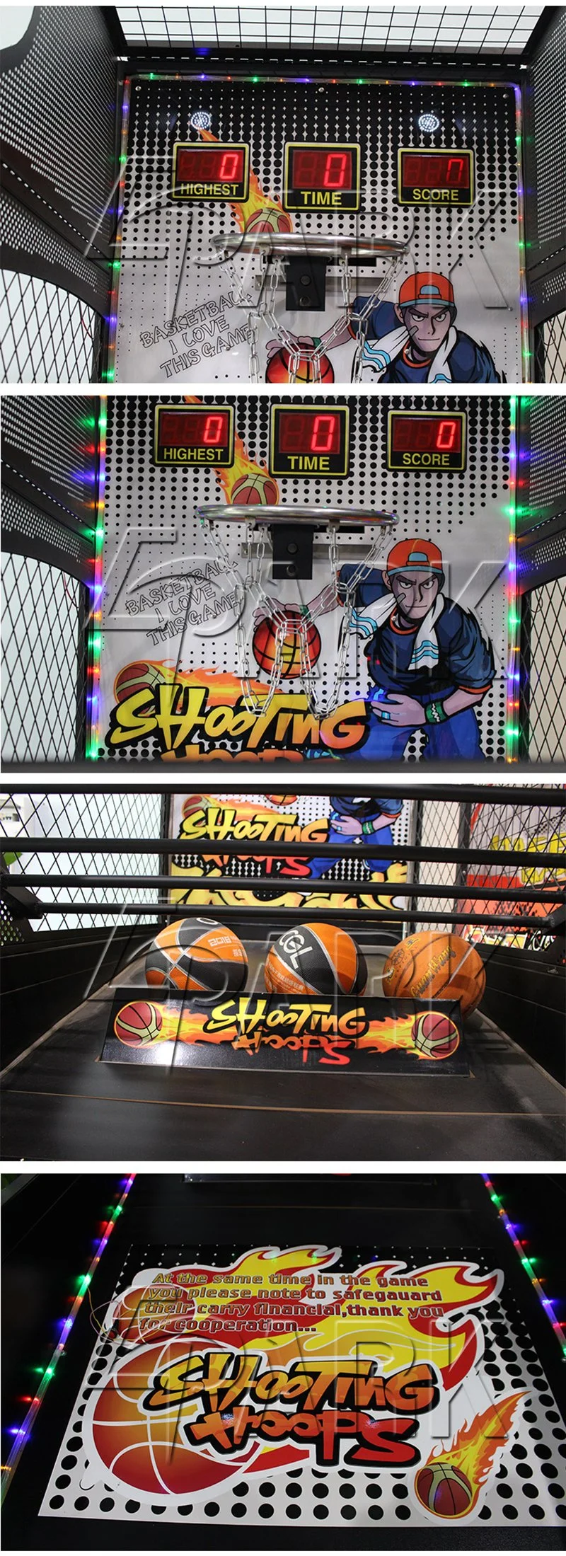 Arcade Amusement Machine Basketball Shooting Ball Game Machine