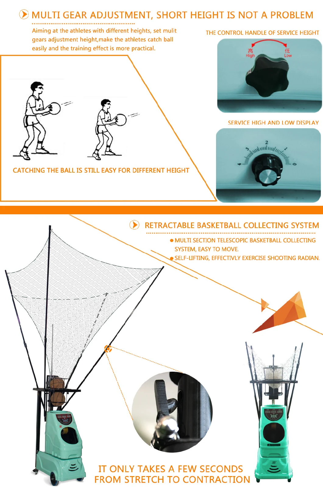 Siboasi Intelligent Professional Basketball Shooting Machine (S 6839)