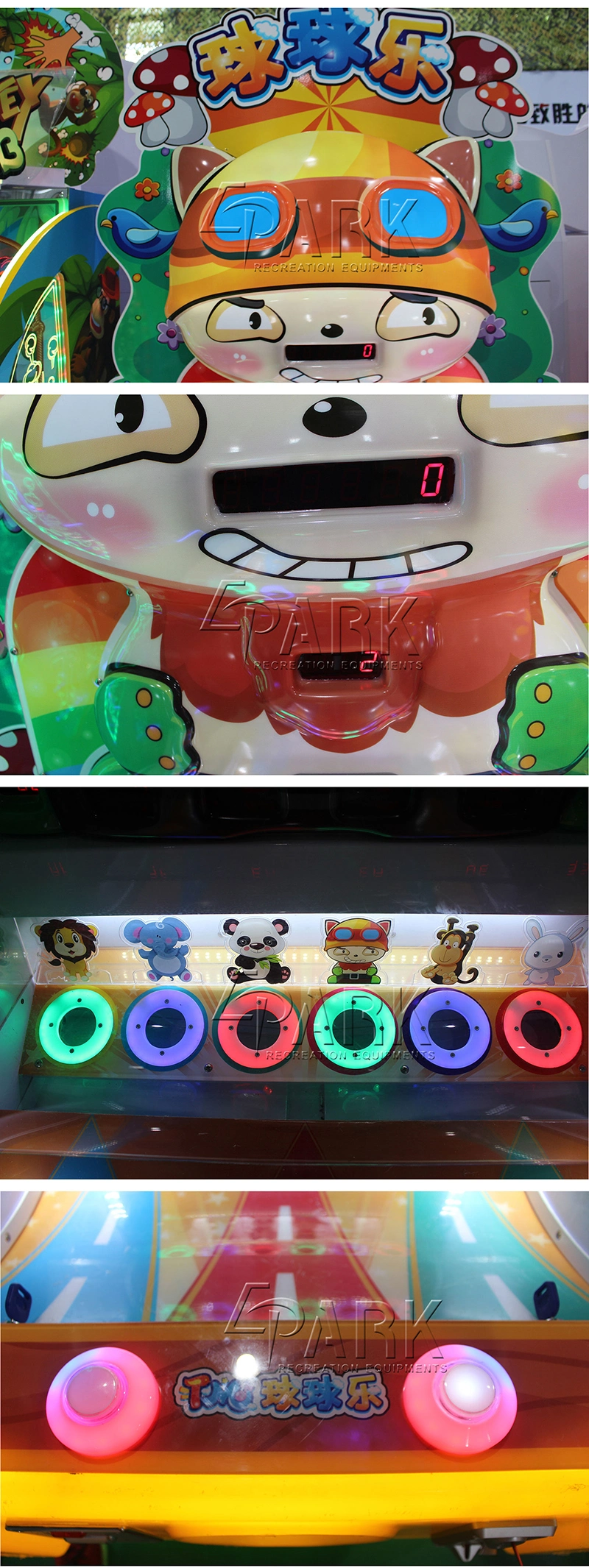 Coin-Operated Free-Ball Style Shooting Game Machine Named Ball Ball Happen