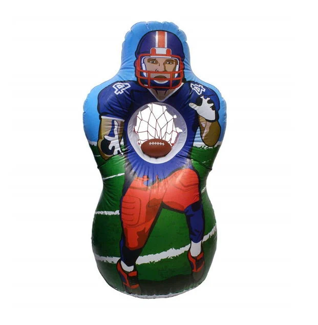 Inflatable Football Toss Sports Game Double Sided Throwing Target Toy