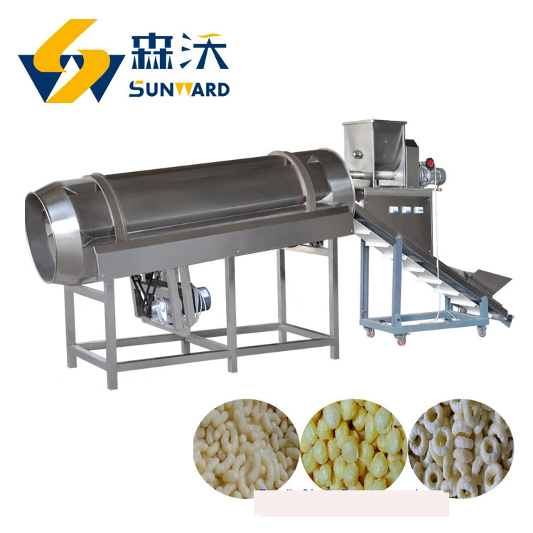 Stainless Steel Automatic Professional Snack Food Industry Maize Puffing Machine Snack Food Ball Making Machine