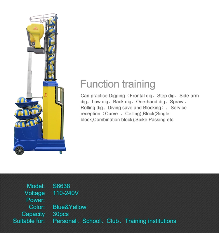 Factory Supplying Updated Volleyball Shooting Training Equipment Practicing Machine for Sale