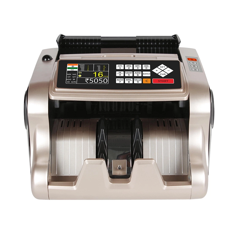 6600t Mixed Denomination Value Money Counter Banknote Counter Machine Bill Value Counter for Many Currencies