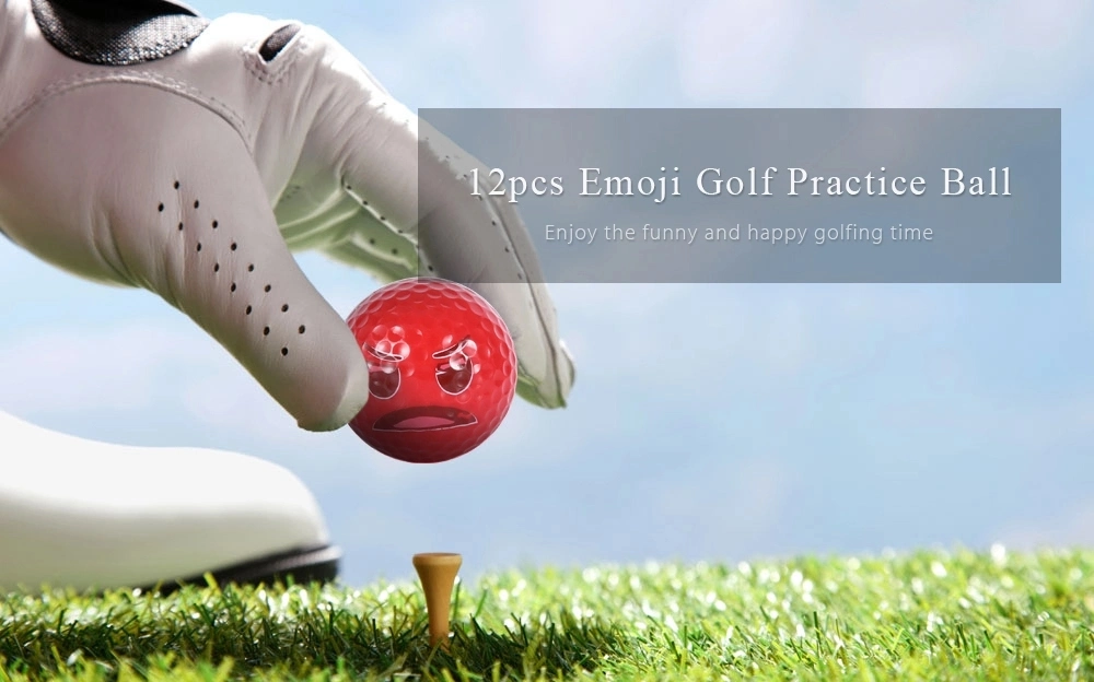 Promotional Emoji Funny Golf Ball Gift Ball for Golfing Game Training