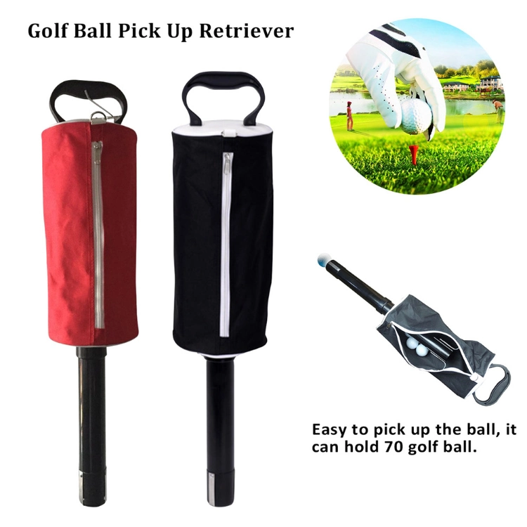 Golf Ball Collector and Mesh Bag Practice Stick Golf Ball Retriever Golf Ball Picker