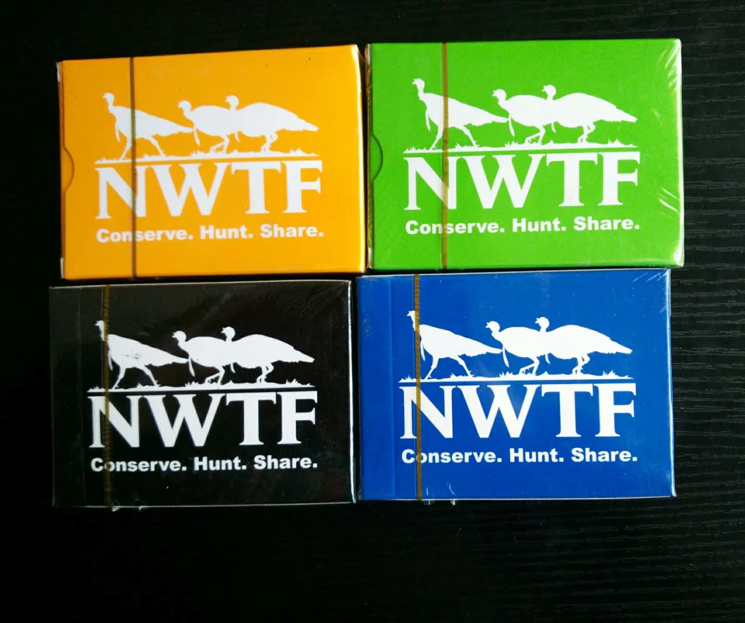 Nwtf Paper Playing Cards/Poker Playing Cards with 4 Different Colors