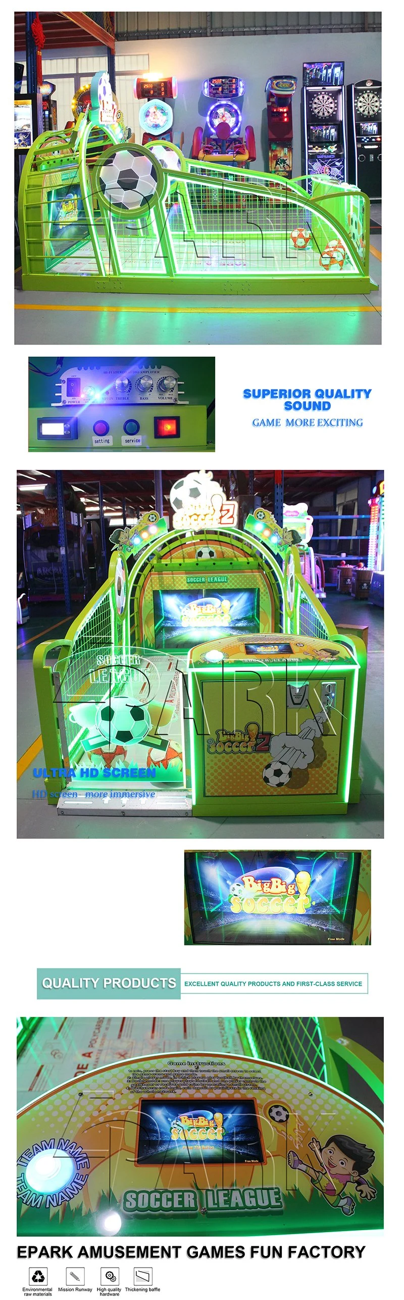 Funny Soccer Games Electronic Football Throwing Video Arcade Game Machine