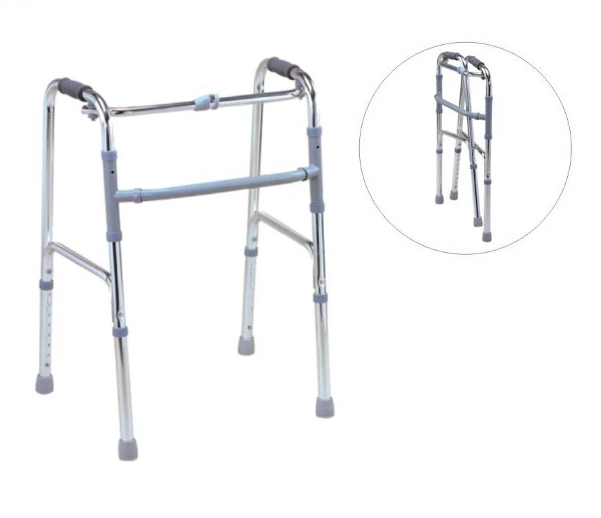 Hospital Medical Equipment Aluminum Frame Rollator Walker Walking Aids for Disabled