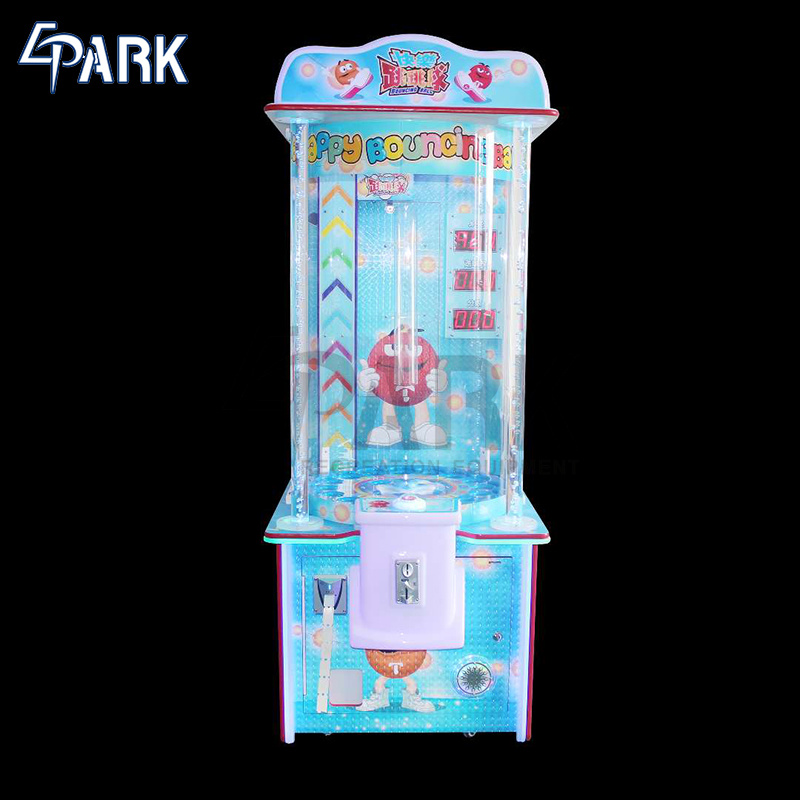 Coin Pusher Type Easy Maintenance Happy Bouncing Ball Lottery Redemption Game Machine