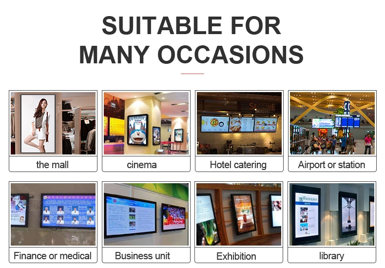LCD Panel Wall Mounting Android Tablet Ad Player Media Digital Signage LCD Advertising Player Machine