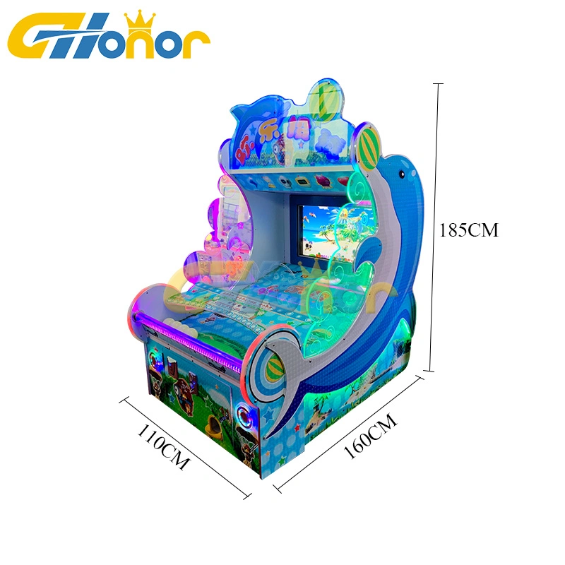 Happy Pitching Coin Operated Simulator Video Shooting Ball Game Arcade Ball Shooting Game Machine Arcade Redemption Lottery Game Machine for Indoor Playground