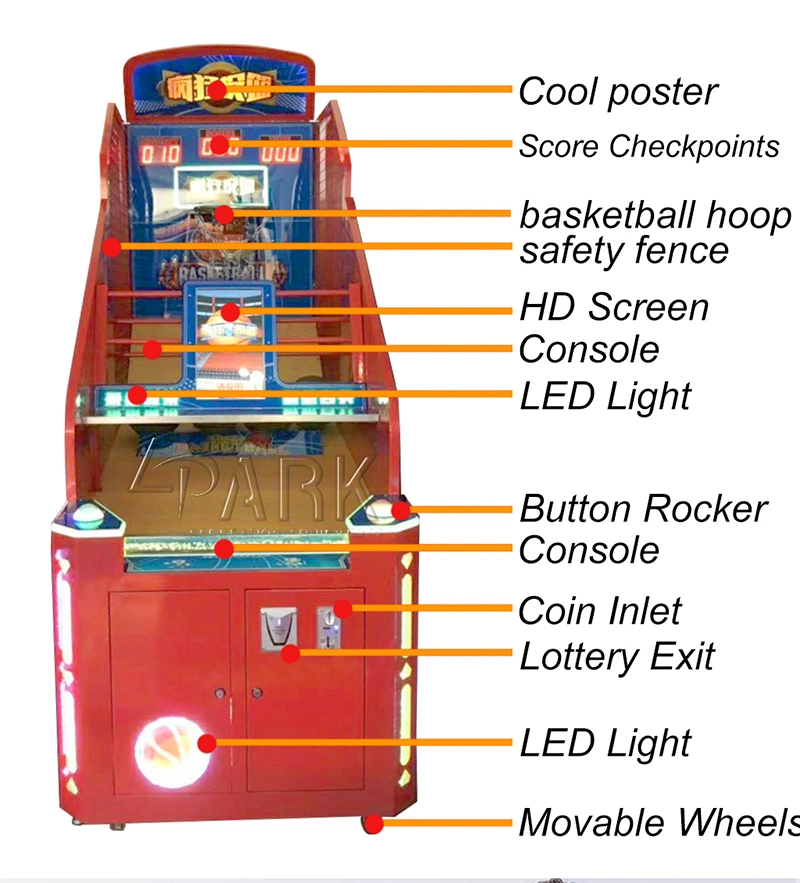 Hot Sale Amusement Indoor Playground Equipment Crazy Basketball Game Machine