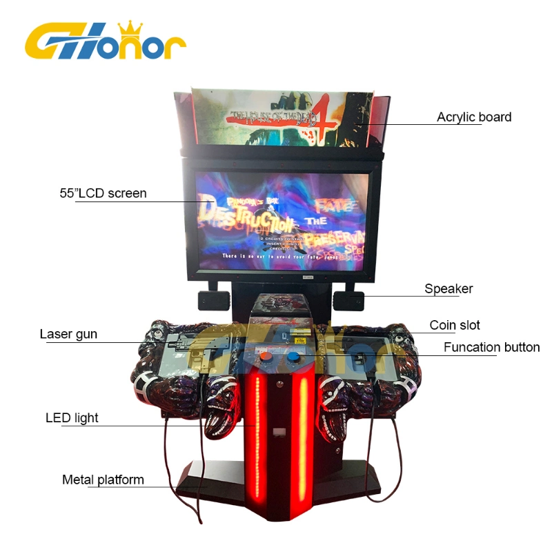 New Style Electronic Coin Operated Simulator Laser Gun Shooting Target Game Arcade Shooting Gun Game Machine Arcade Gun Shooting Video Game Arcade Machine