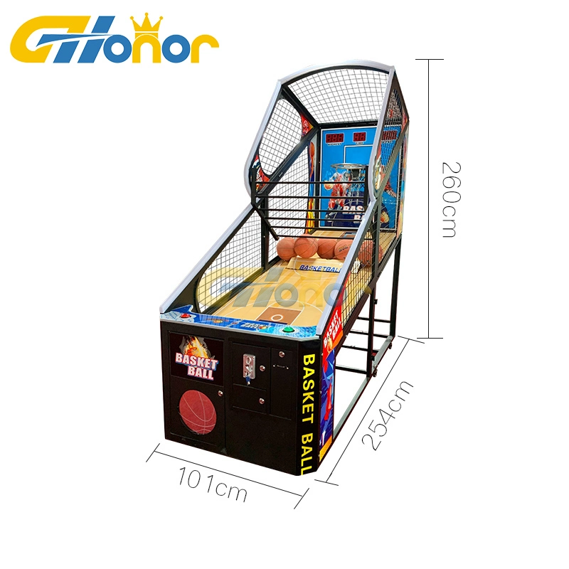 Luxury Coin Operated Basketball Hoop Arcade Street Basketball Shooting Game Arcade Hoop Game Machine Sport Game Machine Arcade Basketball Game Machine for Adult