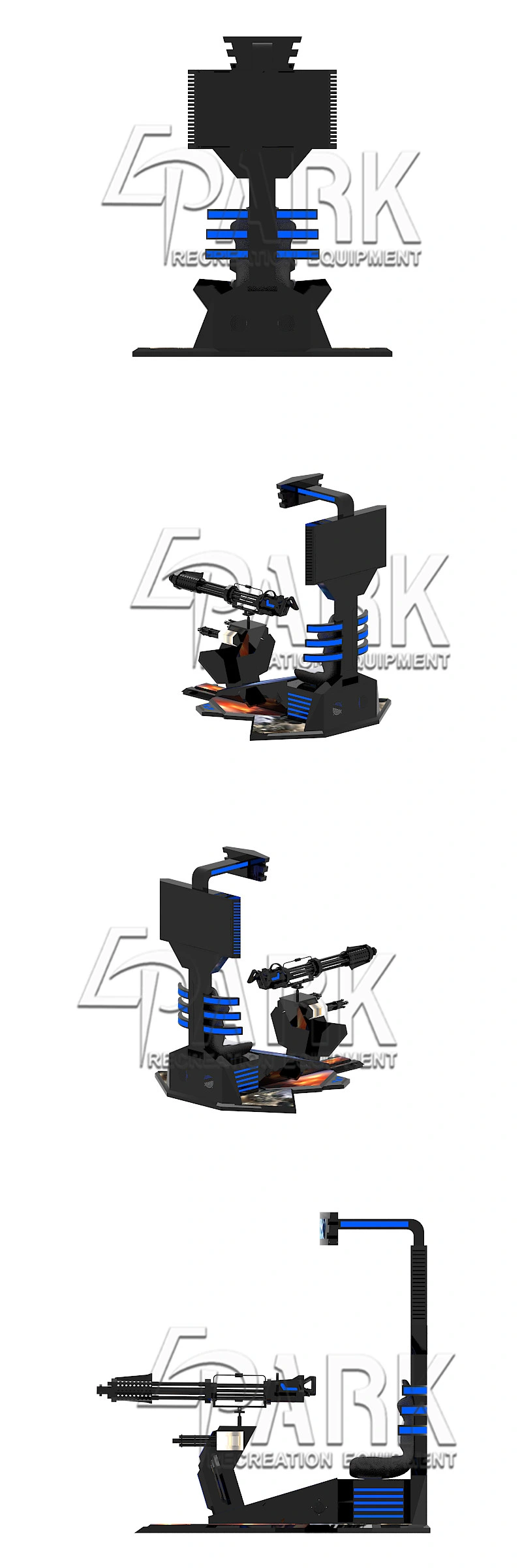 Epark Vr Shooting Arcade Gun Game Machine Virtually Reality Shooting Target Game Machine