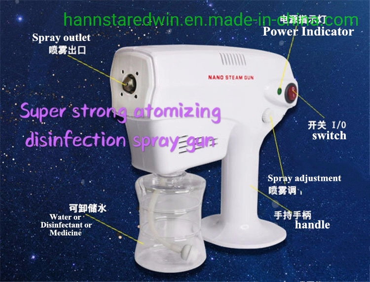 Hand Portable Atomizing Sprayer Machine Disinfection Anion Nano Steam Spray Gun Disinfection Spray Gun Sterilization Gun