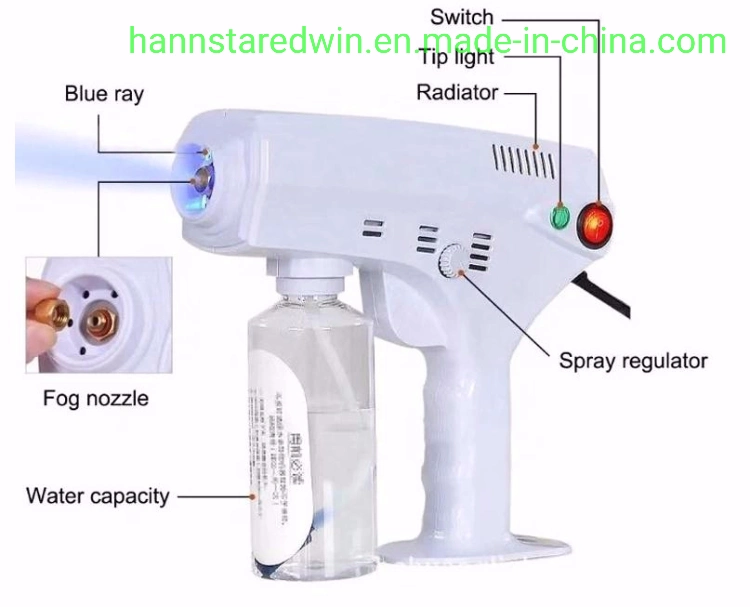 Hand Portable Atomizing Sprayer Machine Disinfection Anion Nano Steam Spray Gun Disinfection Spray Gun Sterilization Gun