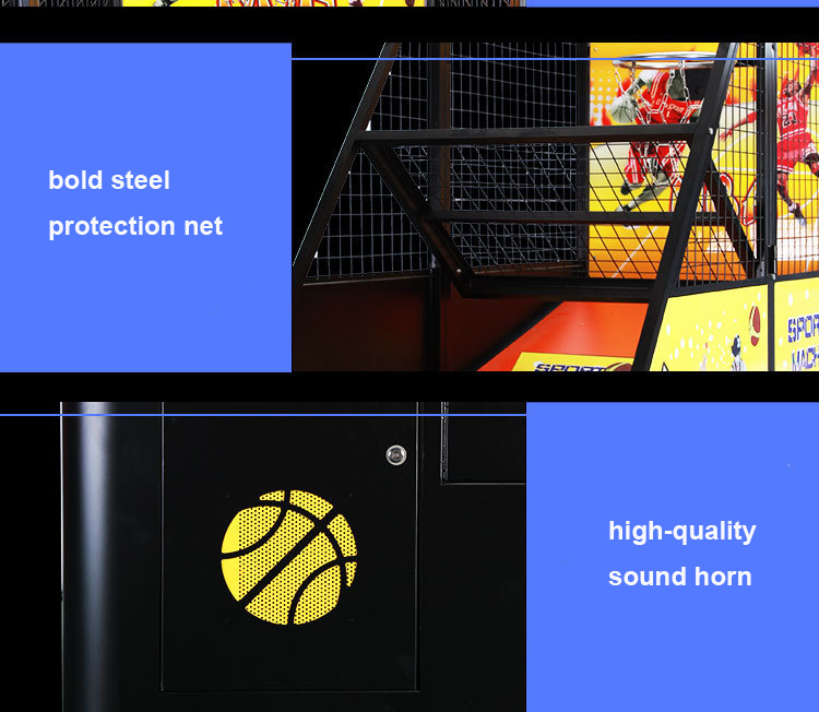 New Arrival Coin Operated Arcade Electric Shooting Basketball Game Machine