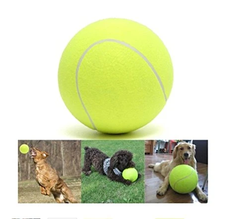 Dog Tennis Ball 2.5 Inch Durable Plush Green Ball Toy for Dog Pet and Puppy Training Excising