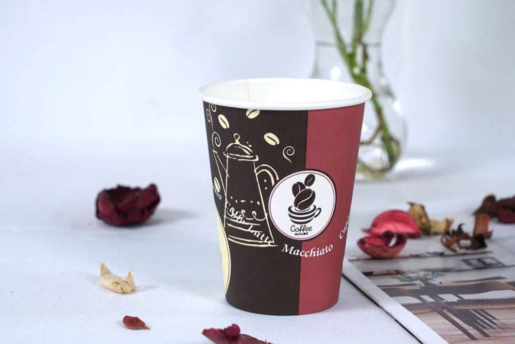 Take Away Coffee Cups with Lid for Cake Shop Coffee Shop Drinking Shop