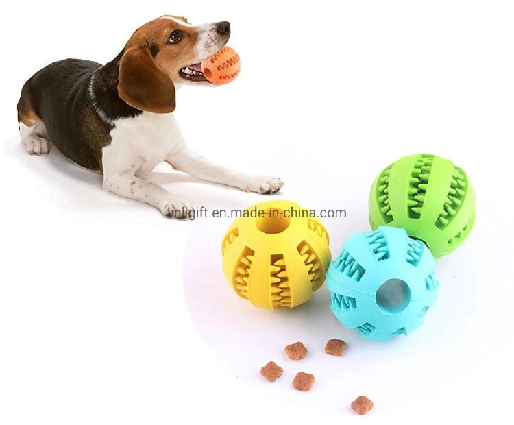 Dog Pet Food Treat Feeder Chew Teeth Cleaning Ball Exercise Game Iq Training Ball