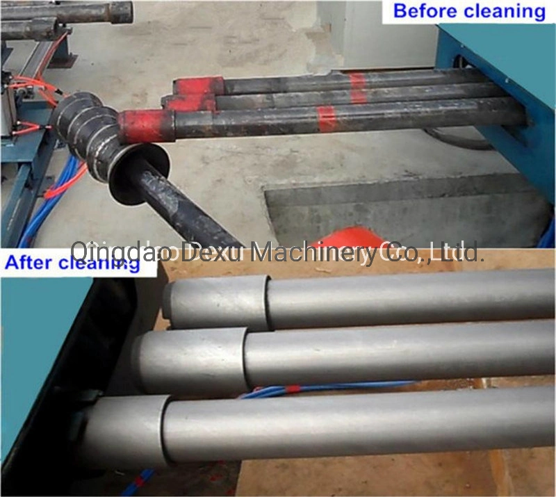 PLC Control Steel Pipe Shot Blasting Machine, Shot Blasting Machine for Pipe Surface Clean