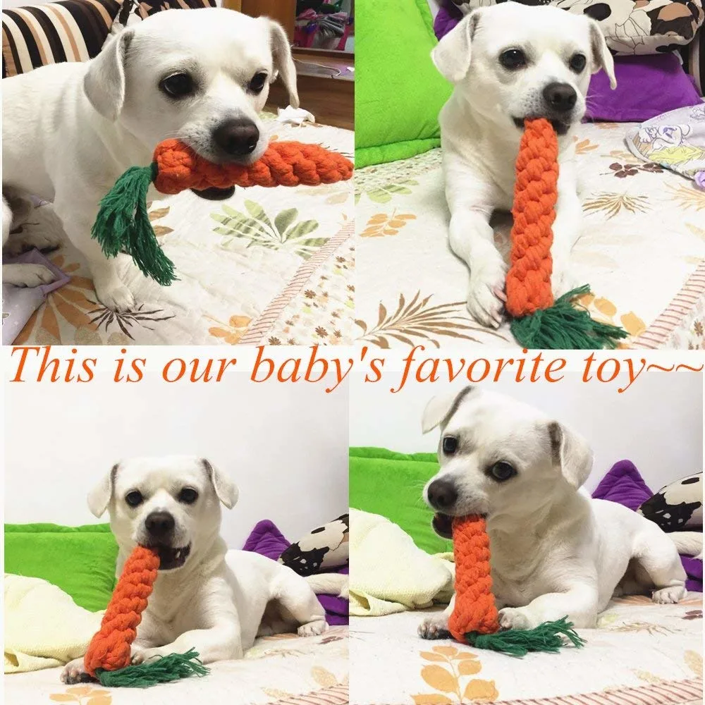 Chewing Tugging Tossing Funny Durable Cotton Rope Chew Pet Toy