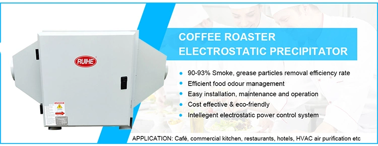 Dr Aire 98% Remove Rate Esp Coffee Roasting Machines to Clean Emission