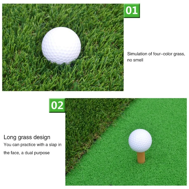 60X30cm Practice Mat Hitting Mat Indoor Outdoor Swing Practice Grass Mats with Rubber Golfing Tee