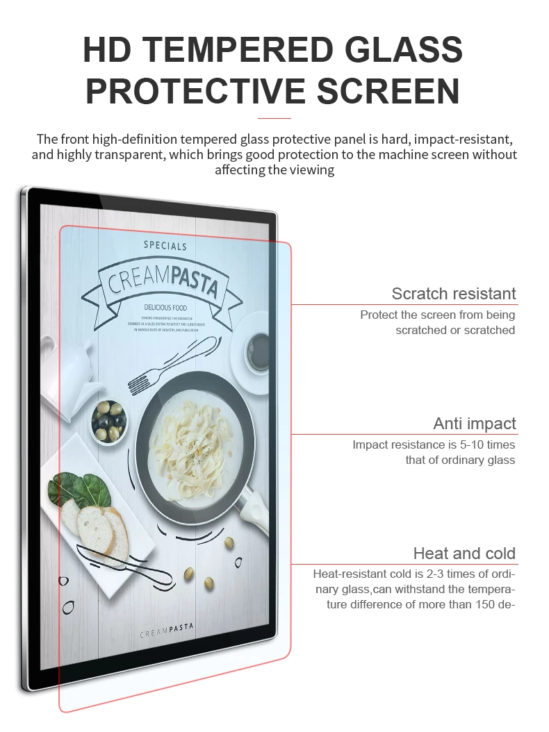 LCD Panel Wall Mounting Android Tablet Ad Player Media Digital Signage LCD Advertising Player Machine
