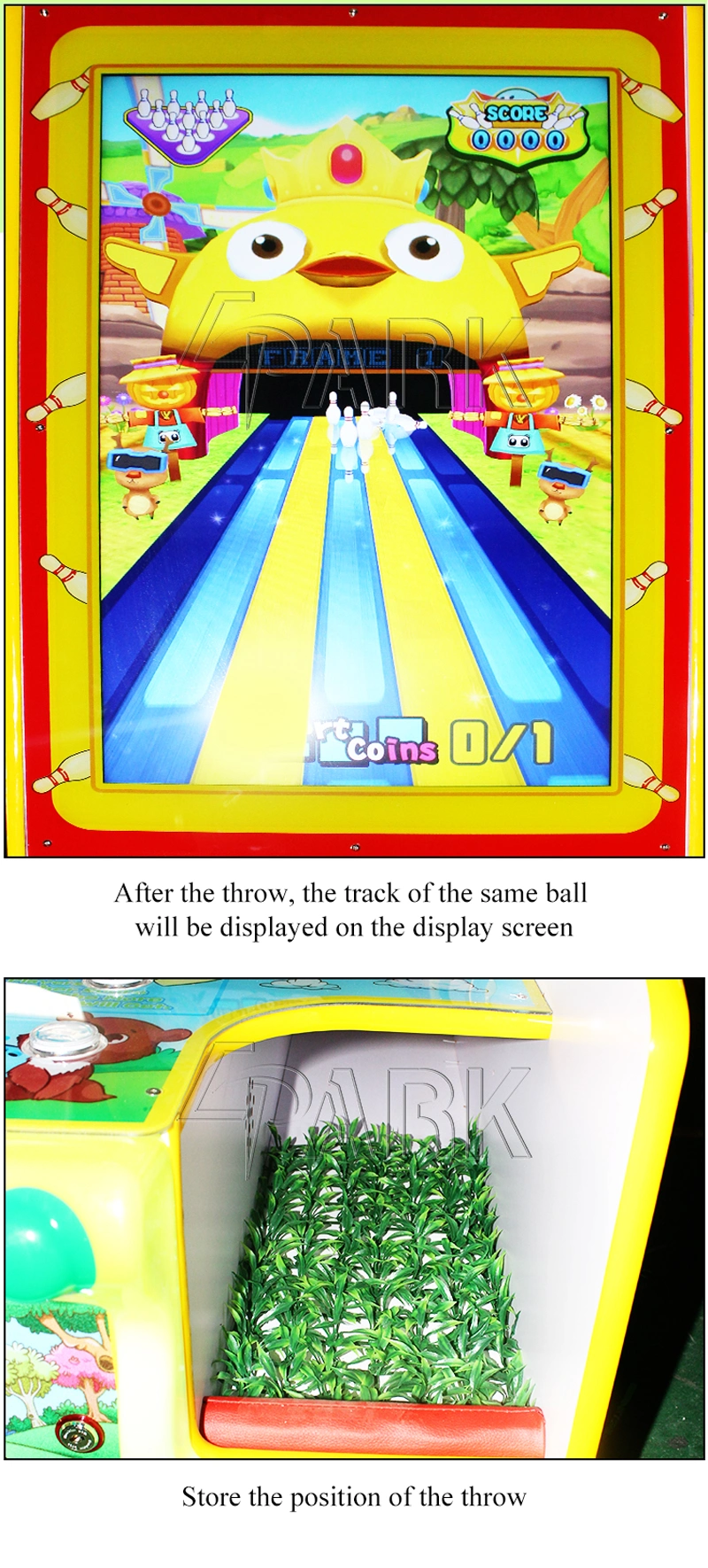 Bowling Alley Simulation Indoor Playground Shot Ball Redemption Ticket Arcade Machine