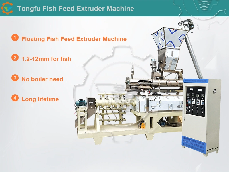 Animal Feed Mill Floating Fish Feed Extruder Machine Aquatic Feed Machine